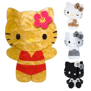 Sanrio 三麗鷗 Hello Kitty 貝母紋造型鯊魚夾 (全身款)