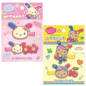 Sanrio 三麗鷗 花小兔 矽膠造型髮夾2入組 (古銅辣妹系列)