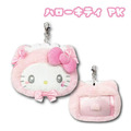 Sanrio 三麗鷗 Hello Kitty 絨毛大頭伸縮票卡零錢包 (貓貓女僕)_1