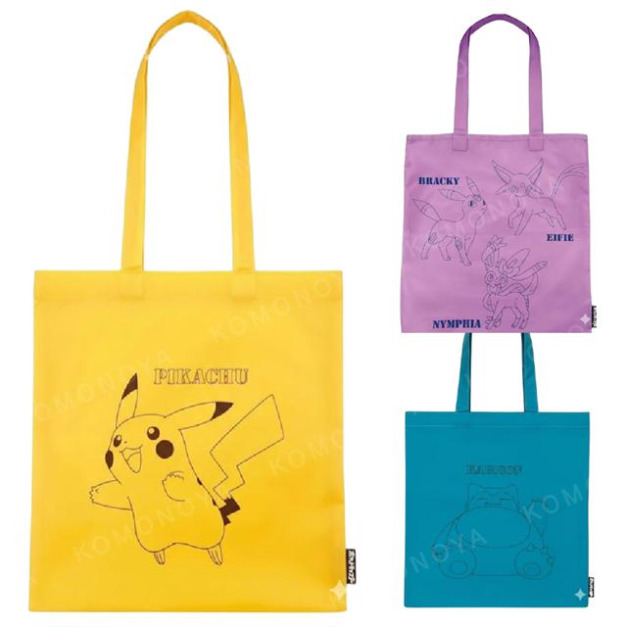 寶可夢 環保購物袋附造型收納盒 (精靈球款) 皮卡丘 卡比獸 伊步