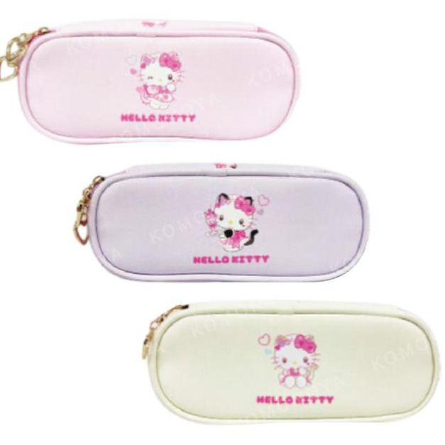 Sanrio 三麗鷗 Hello Kitty 皮質拉鍊筆袋 (貓貓女僕)