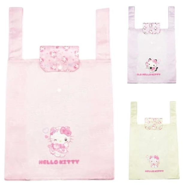 Sanrio 三麗鷗 Hello Kitty 摺疊環保購物袋 (貓貓女僕)
