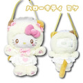 Sanrio 三麗鷗 Hello Kitty 絨毛玩偶斜背包 (貓貓女僕)_3