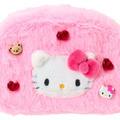 ▲新品特價【預購】Sanrio 三麗鷗 Hello Kitty 絨毛造型化妝包 (拼貼珠珠系列)_3