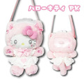 Sanrio 三麗鷗 Hello Kitty 絨毛玩偶斜背包 (貓貓女僕)_1