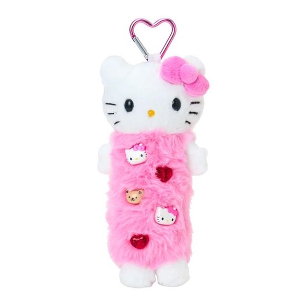 ▲新品特價【預購】Sanrio 三麗鷗 Hello Kitty 絨毛玩偶收納包吊飾 (拼貼珠珠系列)