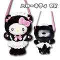 Sanrio 三麗鷗 Hello Kitty 絨毛玩偶斜背包 (貓貓女僕)_2