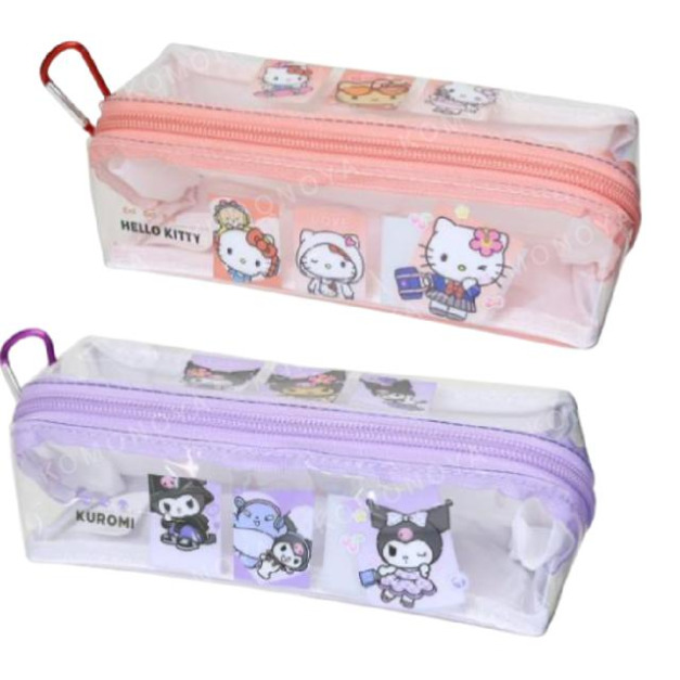 Sanrio 三麗鷗 全開式三角筆袋 (裝扮款) Kitty 酷洛米