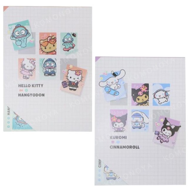 Sanrio 三麗鷗 A6 便條本 (裝扮款) Kitty 酷洛米 大耳狗 漢頓