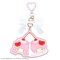 ▲新品特價 Sanrio 三麗鷗 粧美堂 雙子星 壓克力造型雙連鑰匙圈 (櫻桃鮮奶油)
