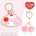 ▲新品特價 Sanrio 三麗鷗 粧美堂 美樂蒂 壓克力造型雙連鑰匙圈 (櫻桃鮮奶油)_2