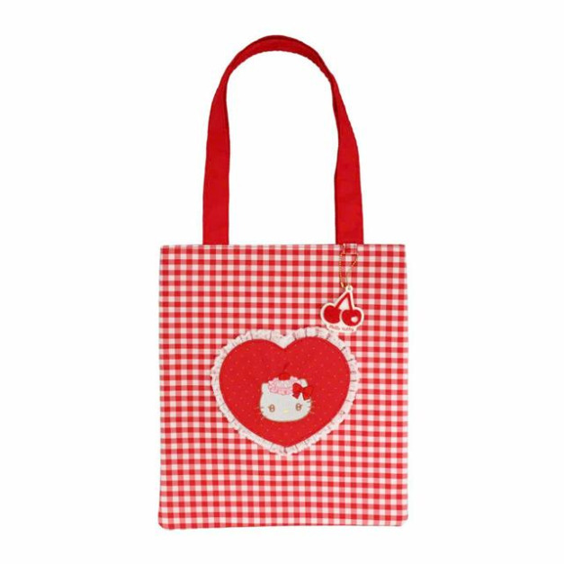 ▲新品特價 Sanrio 三麗鷗 粧美堂 Hello Kitty 直式肩背袋 (櫻桃鮮奶油)