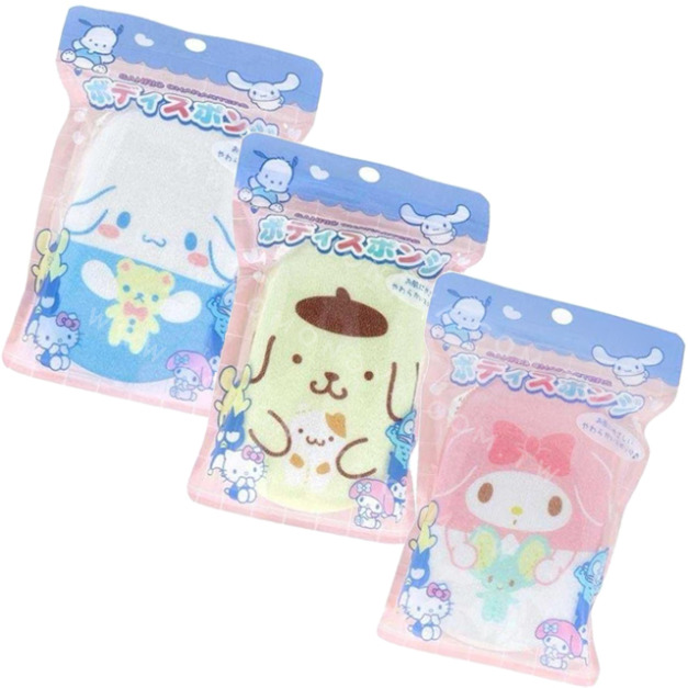 Sanrio 三麗鷗 可掛式沐浴海綿 (小夥伴) 美樂蒂 布丁狗 大耳狗