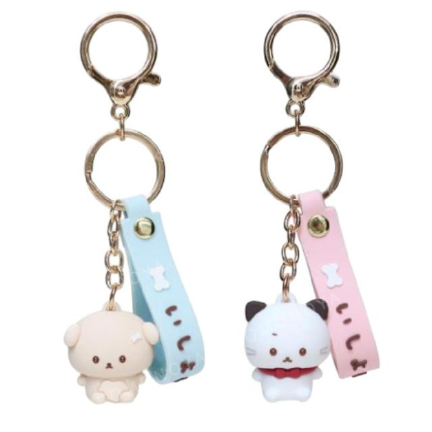 San-X 造型公仔鑰匙圈 (角色款) 意志薄弱醬 意志堅強醬