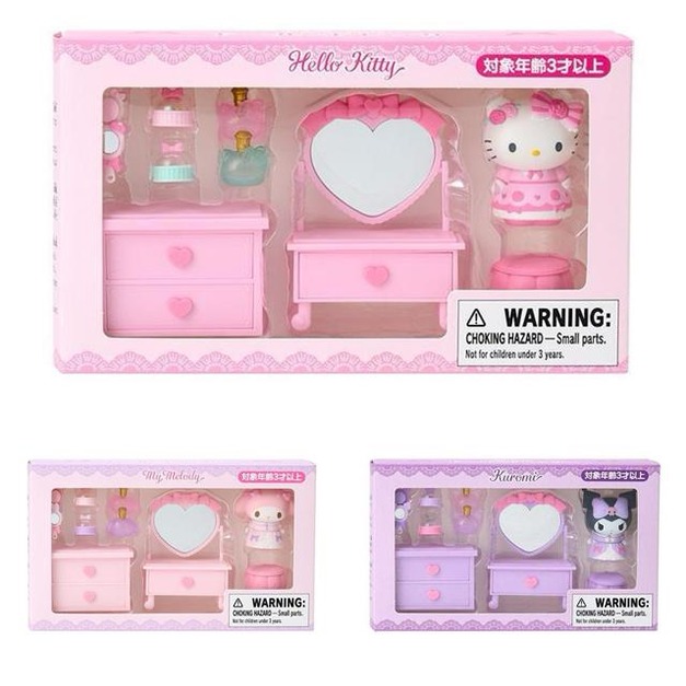 Sanrio 三麗鷗 家家酒玩具組 (梳妝台) Kitty 美樂蒂 酷洛米