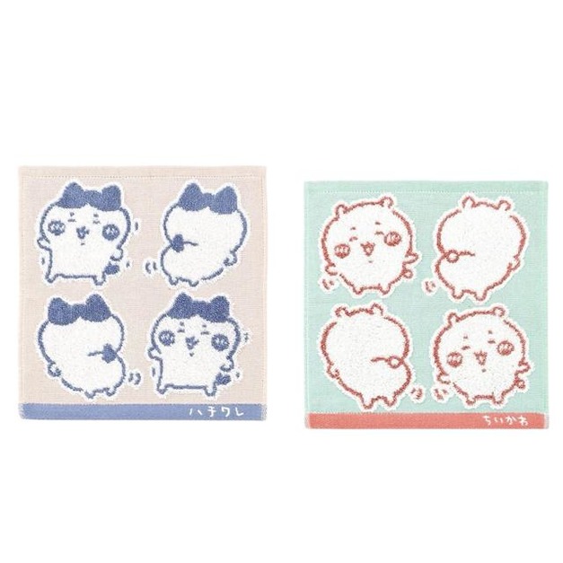 Chiikawa 吉伊卡哇 純棉小方巾 25x25cm  (跳舞款) 吉伊 小八