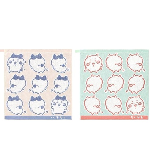 Chiikawa 吉伊卡哇 純棉方巾 34x35cm  (跳舞款) 吉伊 小八