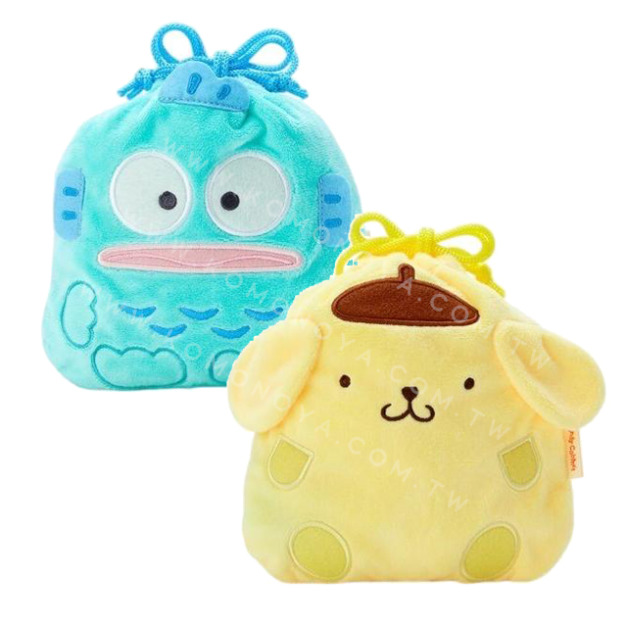 Sanrio 三麗鷗 造型束口收納袋 (立體耳朵款) 布丁狗 人魚漢頓