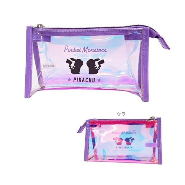 (特價) Pokemon 寶可夢 PVC三角拉鍊筆袋 (剪影款)
