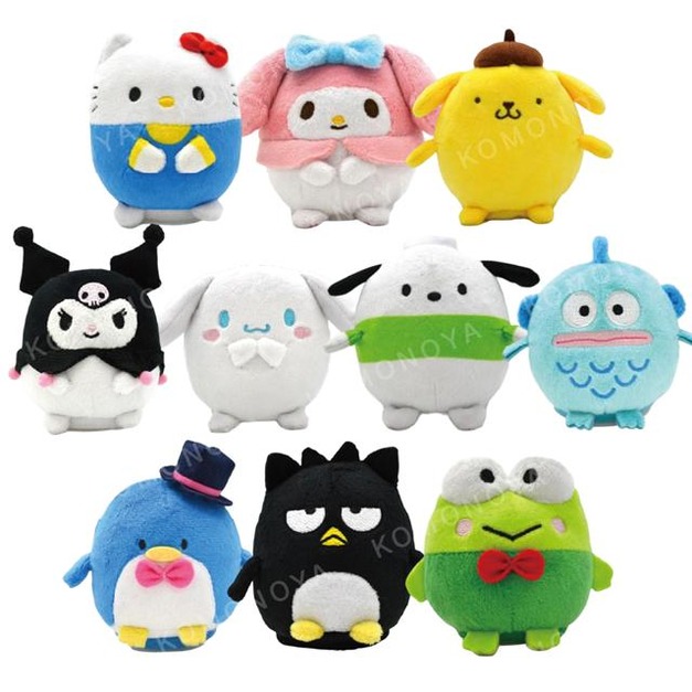 Sanrio 三麗鷗 絨毛玩偶說話娃娃 (圓滾滾款) 漢頓 布丁狗 美樂蒂 大眼蛙
