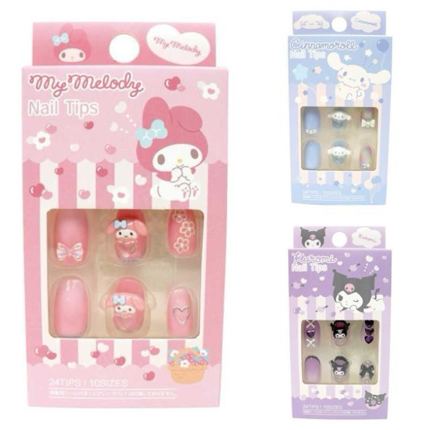 Sanrio 三麗鷗 美甲貼片組 (蝴蝶結款) 美樂蒂 酷洛米 大耳狗