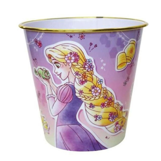 Disney 迪士尼 長髮公主  圓形無蓋垃圾桶