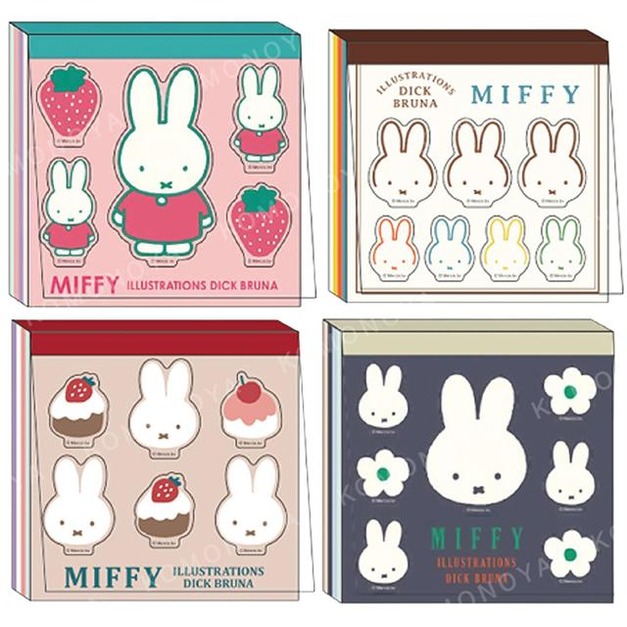 米飛兔 方形便條本 (草莓/花朵/探頭/蛋糕款)