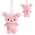San-X 拉拉熊 絨毛玩偶吊飾 (櫻花款) 拉拉熊 牛奶熊_1