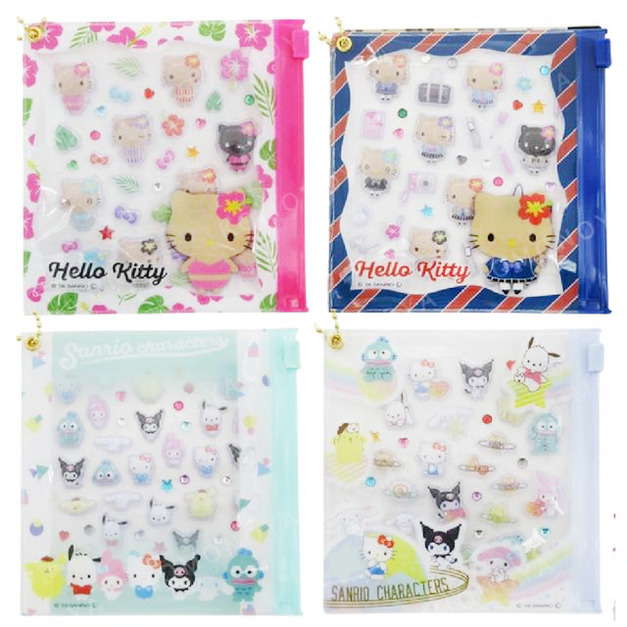 Sanrio 三麗鷗 Hello Kitty 立體造型貼紙附夾鏈袋