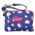 史努比 伸縮票卡零錢包 (藍滿版櫻花款)