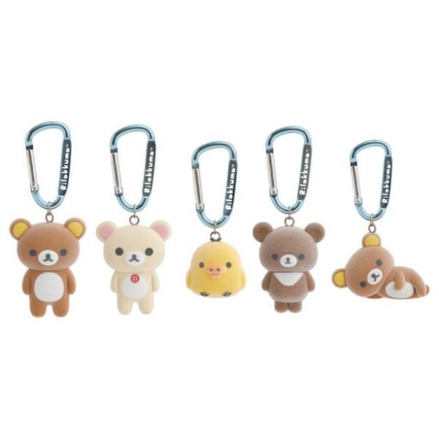 San-X 拉拉熊 植絨公仔吊飾 全套盲盒5入組 (站姿款)