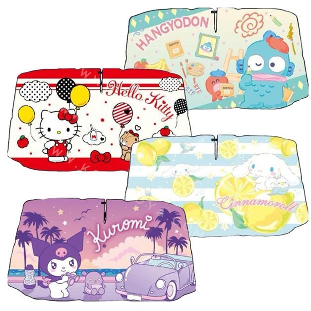 Sanrio 三麗鷗 車用前擋遮陽傘 M (生活款) Kitty 酷洛米 大耳狗 人魚漢頓
