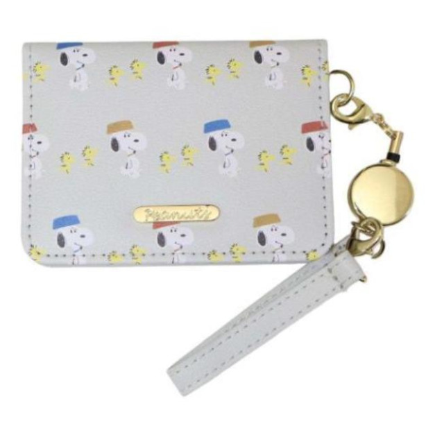 史努比 皮質伸縮票卡套 (滿版款)