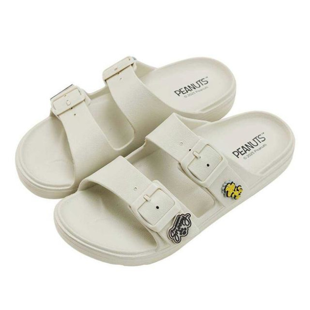 史努比 塑膠伯肯拖鞋 36-39(白款)