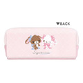 Sanrio 三麗鷗 蜜糖邦尼 皮質方形雙拉鍊筆袋 (蝴蝶結款)_1