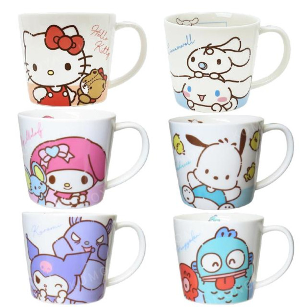 Sanrio 三麗鷗 陶瓷馬克杯 220ml (好友款) Kitty 大耳狗 美樂蒂 酷洛米