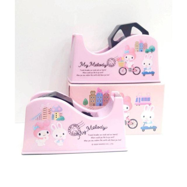 Sanrio 三麗鷗 美樂蒂 桌面大膠台 (粉腳踏車款)