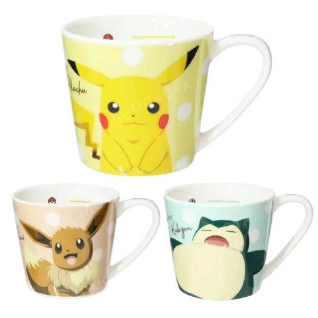 寶可夢 陶瓷馬克杯 220ml (點點款) 皮卡丘 伊布 卡比獸