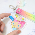 Sanrio 三麗鷗 花小兔 造型標籤吊飾 (幸運草/曬黑)_4