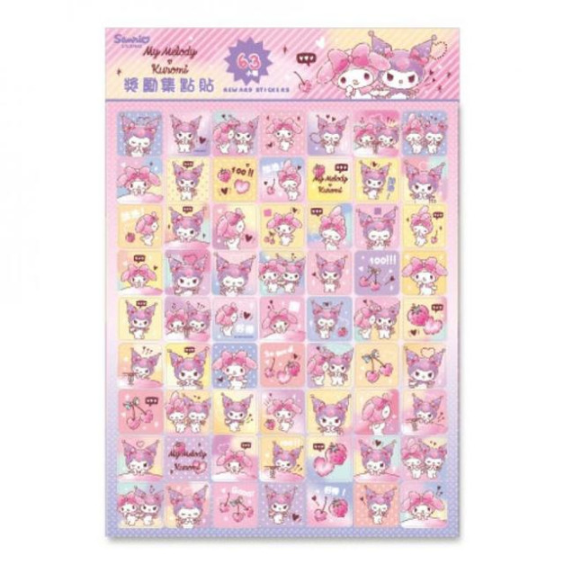 Sanrio 三麗鷗 美樂蒂 酷洛米 奬勵集點貼紙 (櫻桃款)