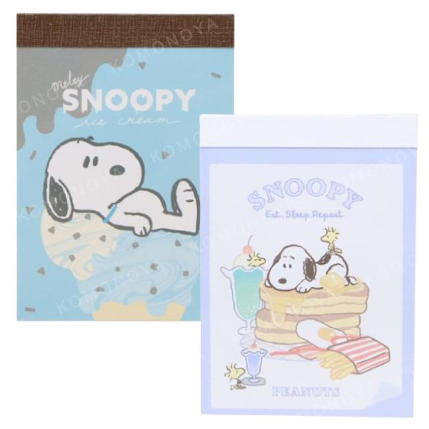 史努比 迷你便條本 (冰淇淋/鬆餅款)
