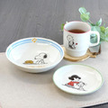 史努比 陶瓷圓盤3入組 17cm (彩色動作款)_2
