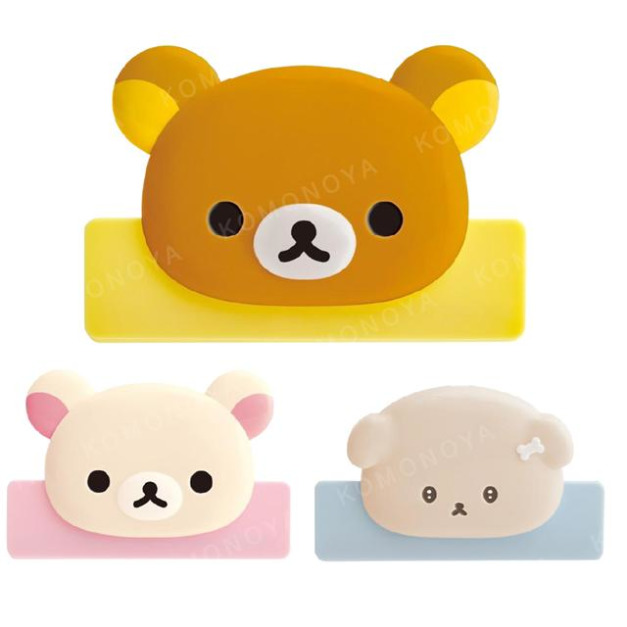 San-X 拉拉熊 意志薄弱醬 塑膠造型一字夾 (大臉款)