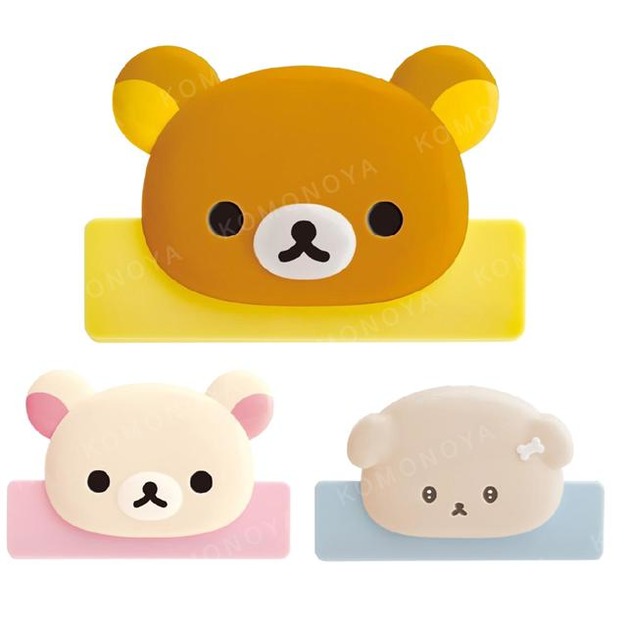 San-X 拉拉熊 意志薄弱醬 塑膠造型一字夾 (大臉款)