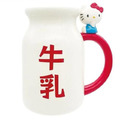 Sanrio 三麗鷗 Hello Kitty 造型陶瓷馬克杯 350ml (牛奶瓶款)