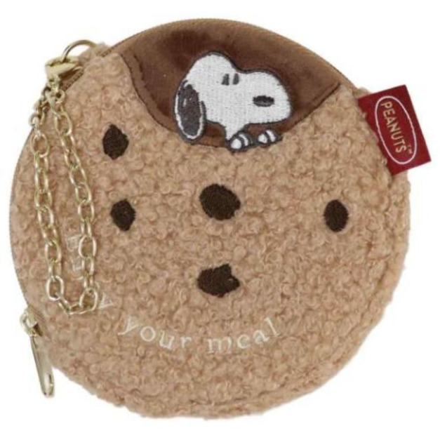 史努比 絨毛造型零錢包吊飾 (餅乾款)
