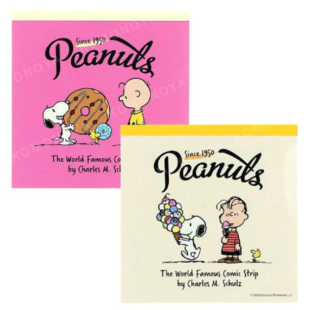 史努比 方形便條本 (冰淇淋/甜甜圈款)