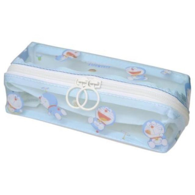 哆啦A夢 皮質全開式三角筆袋 (動作款)