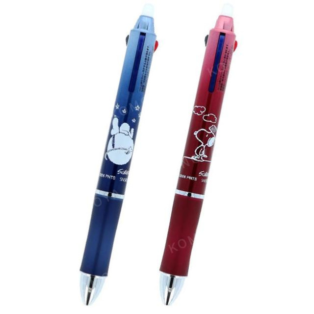 史努比 Frixion 三色擦擦原子筆 0.5mm (紅/藍款)