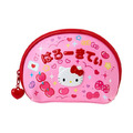 Sanrio 三麗鷗 Hello Kitty 皮質拉鍊化妝包 (懷舊校園系列)